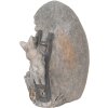 Clayre & Eef 6MG0022 Dekoračné vajíčko sivé 33x25x21 cm