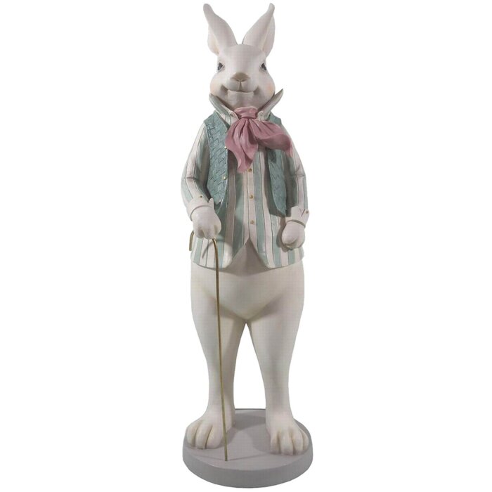 Clayre & Eef 6PR3143 Dekoratívny králik viacfarebný 17x15x53 cm