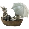 Clayre & Eef 6PR3534 Dekoratívny králik zelený, hnedý, béžový 14x10x12 cm