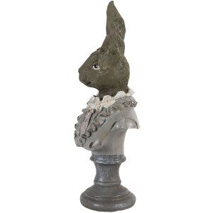 Clayre & Eef 6PR3544 Dekoratívny králik béžová, hnedá, sivá 12x12x32 cm