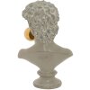 Clayre & Eef 6PR4772 Dekoratívna busta Muž sivá 21x16x34 cm