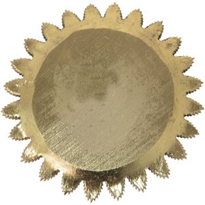 Clayre & Eef 6PR4777 Dekoratívna miska zlatej farby Ø 25x1 cm