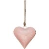 Clayre & Eef 6Y4814M Šperk s príveskom Srdce ružové 15x5x15 cm