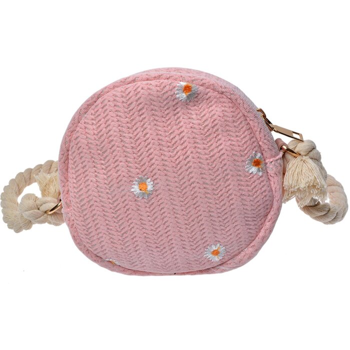 Clayre & Eef JZBG0258P Dámska taška Pink Ø 15 cm