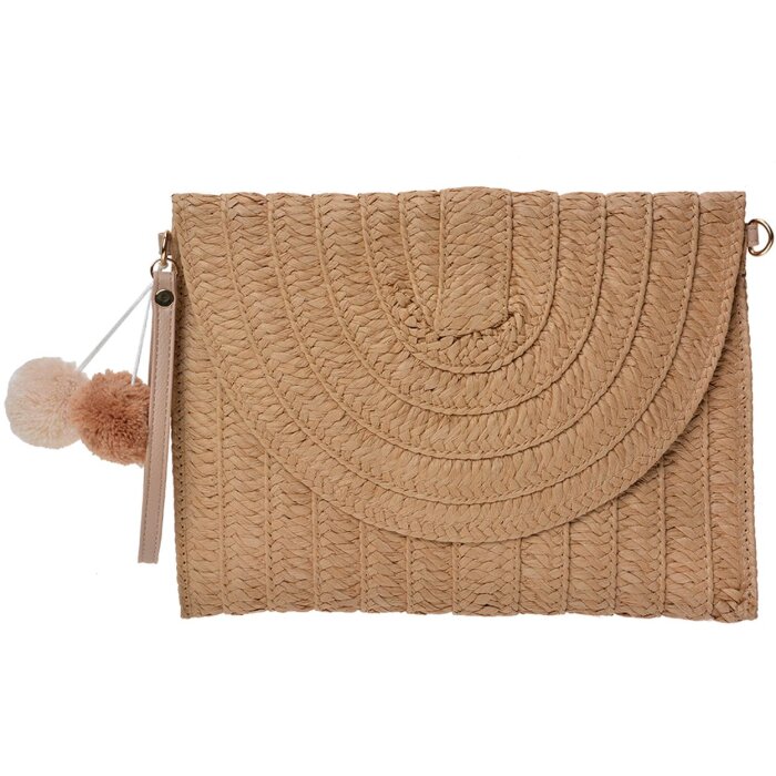 Clayre & Eef JZBG0260LCH Dámska taška hnedá 27x3x20 cm