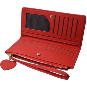 Clayre & Eef JZWA0133R Peňaženka červená 19x11 cm