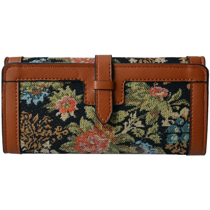 Clayre & Eef JZWA0134 Peňaženka čierna 19x10 cm