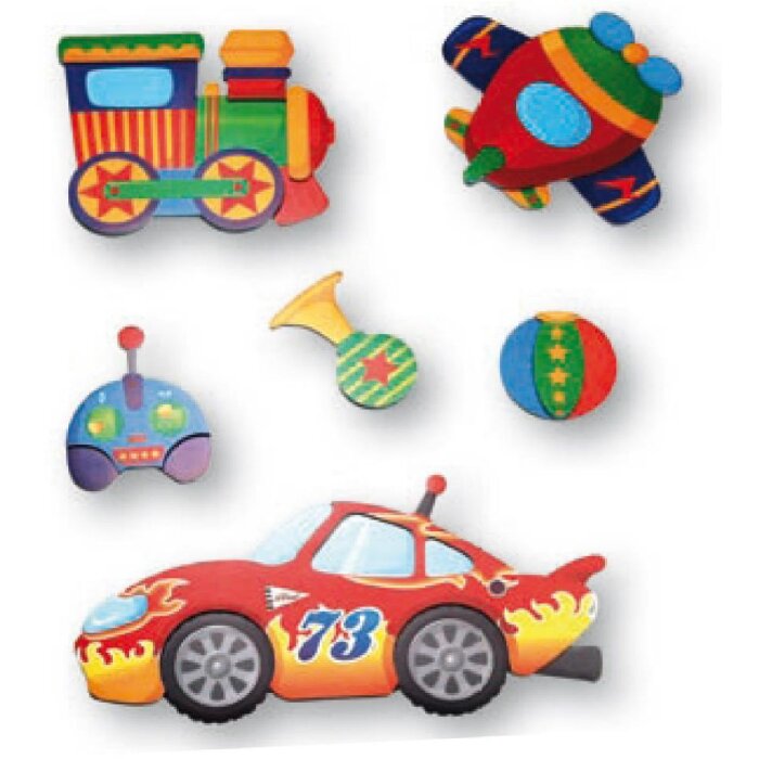 ZEP KINDER Wandtattoos fürs Badezimmer 6er-Set wasserfeste Sticker