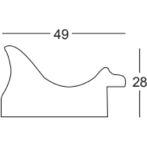 Drevený rám Walther Vigo so strieborným okrajom 2 typy skiel a formáty sond