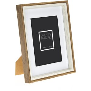 ZEP rám na obraz Palmi hnedý 20x20 cm s paspulkou 15x15 cm