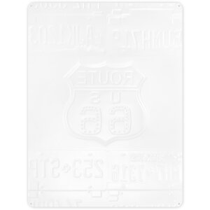 ZEP plechová značka ROUTE 66 viacfarebná 43x57x0,4 cm