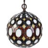 Clayre & Eef 5LL-6270 Závesná lampa Tiffany Ø 20x116 cm E14-max 1x25W Žltá