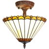 Clayre & Eef 5LL-6281 Stropné svetlo TiffanyØ 29x30 cm E14-max 2x25W