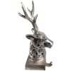 Clayre & Eef 6AL0070 Držiak vianočnej pančuchy sob 12x7x28 cm Strieborná farba