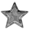 Clayre & Eef 6CE1462 Misa 16x16x2 cm Strieborná dekoratívna miska Star