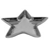 Clayre & Eef 6CE1462 Misa 16x16x2 cm Strieborná dekoratívna miska Star