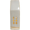 Clayre & Eef 6CE1504 Dekorácia domček s LED 8x5x18 cm béžová