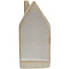 Clayre & Eef 6CE1506 Dekorácia domček s LED diódami 5x5x12 cm béžová
