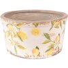 Clayre & Eef 6CE1533L Dekorácia Kvetináč Ø 19x10 cm Žltá