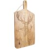 Clayre & Eef 6H2259 Dekoračná doska na krájanie 25x50x2 cm hnedá