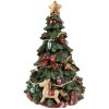 Clayre & Eef 6PR3766 Vianočný stromček s hudobnou krabičkou Ø 12x19 cm zelený