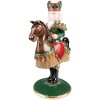 Clayre & Eef 6PR3778 Svietnik na orechy 22x15x33 cm zelený - hnedý