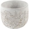Clayre & Eef 6TE0403S Kvetináč Ø 14x11 cm sivý - béžový