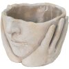 Clayre & Eef 6TE0413S Kvetináč 17x17x11 cm Sivá - béžová