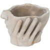 Clayre & Eef 6TE0413S Kvetináč 17x17x11 cm Sivá - béžová