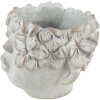 Clayre & Eef 6TE0418S Kvetináč 12x9x10 cm sivý - béžový