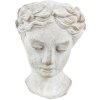 Clayre & Eef 6TE0419 Kvetináč 11x11x17 cm sivý - béžový