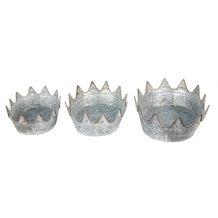 Clayre & Eef 6Y4868 Dekoratívne misy 39x28x14 - 34x26x12 - 29x22x10 cm