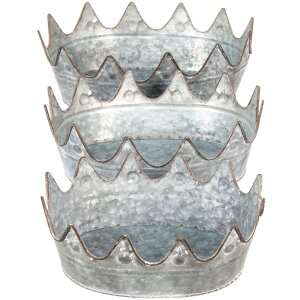 Clayre & Eef 6Y4868 Dekoratívne misy 39x28x14 - 34x26x12 - 29x22x10 cm
