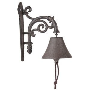 Clayre & Eef 6Y5304 Zvonček 10x18x19 cm Hnedý...