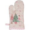 Clayre & Eef PNC44K Rukavica do rúry detská 12x21 cm béžová - ružová