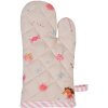 Clayre & Eef PNC44K Rukavica do rúry detská 12x21 cm béžová - ružová