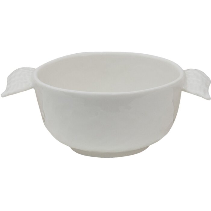 Miska Clayre & Eef WINBO 14x10x5 cm - 150 ml biela miska na polievku