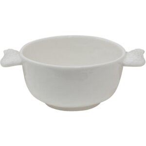 Miska Clayre & Eef WINBO 14x10x5 cm - 150 ml biela miska na polievku