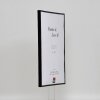 Efektný plastový rám Art black 13x18 cm číre sklo