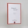 Efektný plastový rám Art red 18x24 cm číre sklo