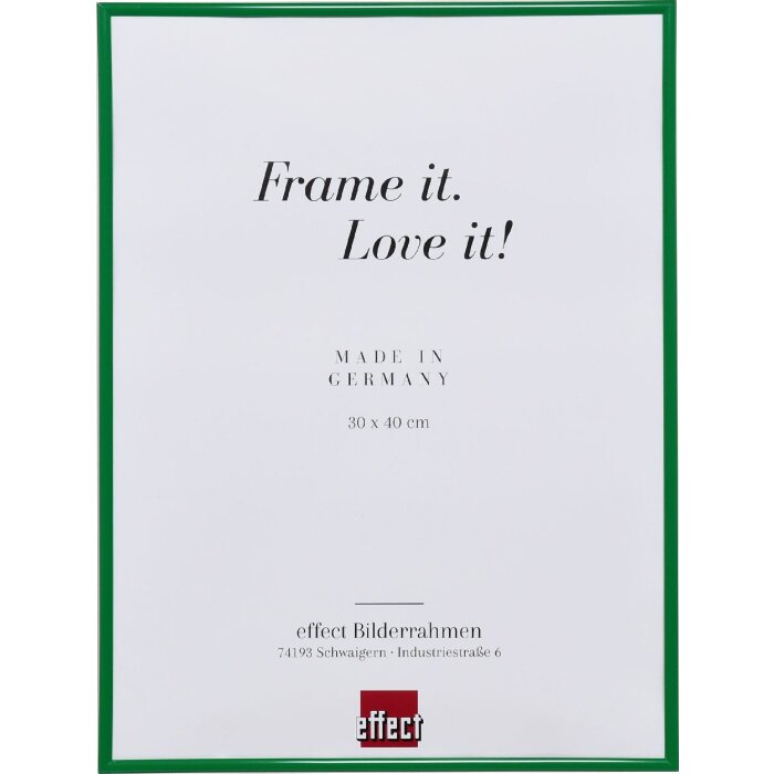 Efektný plastový rám Art green 28x35 cm číre sklo