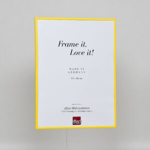 Efektný plastový rám Art yellow 40x60 cm číre sklo