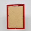 Efektný hliníkový rám na obrazy Quadro 25x35 cm červený číre sklo dutý komorový profil