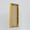 Efektný hliníkový rám na obrazy Quadro 25x35 cm zlaté číre sklo MDF zadný panel