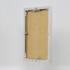 Efektný hliníkový rám na obrazy Quadro 50x50 cm strieborný s vysokým leskom a čírym sklom