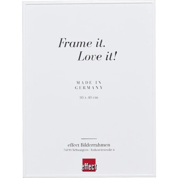 Efektný hliníkový rám na obrazy Quadro 50x65 cm biele číre sklo