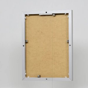 Efektný hliníkový rám na obrazy Quadro 60x60 cm strieborný číre sklo