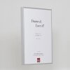 Efektný hliníkový rám na obrazy Quadro 60x60 cm strieborný číre sklo