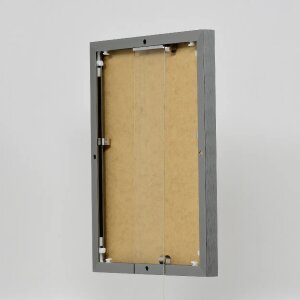 Efektný hliníkový rám na obrazy Quadro 60x60 cm antická strieborná číre sklo