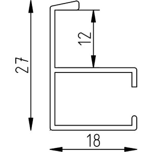 Efektný hliníkový rám na obrazy Quadro 59,4x84,1 cm strieborný číre sklo